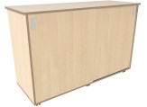 Flex-kast 4B schuifdeur B141 x D50 x H96 cm Berken Tangara Groothandel voor Kinderopvang inrichting
